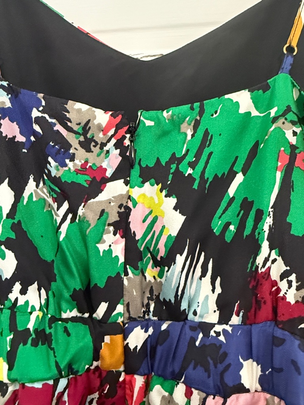 J. Crew Sunset Brushstroke Silk Midi Dress - Picture 8 of 9